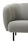 Caper Three-Seater with Stitches Sprinkles Latte par Warm Nordic 9