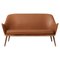 Dwell 2-Sitzer Sofa in Camel Seide von Warm Nordic 1