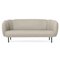 Caper Three-Seater with Stitches Pearl Grey by Warm Nordic 2