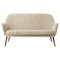 Dwell Two-Seater Sofa in Sheepskin Moonlight by Warm Nordic 1
