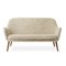 Dwell Two-Seater Sofa in Sheepskin Moonlight by Warm Nordic 2