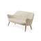 Dwell Two-Seater Sofa in Sheepskin Moonlight by Warm Nordic 3