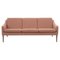 Mr Olsen Three Seater in Oak and Fresh Peach by Warm Nordic 1