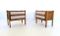 Italian Oak & Formica Bedside Tables, 1950s, Set of 2, Image 1
