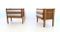 Italian Oak & Formica Bedside Tables, 1950s, Set of 2, Image 2