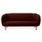 Caper 3-Sitzer Sofa aus Nabuk Terra mit Nähten von Warm Nordic 2
