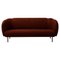Caper 3 Seater Sofa in Nabuk Terra with Stitches by Warm Nordic, Image 1