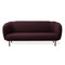 Caper 3 Seater Stitches Burgundy Sofa by Warm Nordic 2