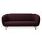 Caper 3 Seater Stitches Burgundy Sofa by Warm Nordic, Image 2