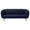 Caper Three-Seater with Stitches in Steel Blue by Warm Nordic, Image 1