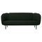 Caper 3 Seater Stitches Forest Green Sofa by Warm Nordic 1