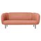 Caper 3 Seater Sofa in Blush with Stitches by Warm Nordic 1