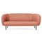 Caper 3 Seater Sofa in Blush with Stitches by Warm Nordic 2