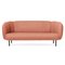 Caper 3-Sitzer Sofa in Blush mit Nähten von Warm Nordic 2