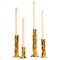 24K Gold Arbor Candlesticks by Studio Palatin, Set of 4 1