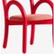Set of Goma Armchair in Red and Goma Bar Chair by Made by Choice 6
