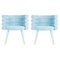 Chaises de Salon Marshmallow Bleu Ciel par Royal Stranger, Set de 2 2