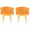 Mustard Marshmallow Dining Chairs by Royal Stranger, Set of 2 2