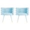 Sky Blue Marshmallow Dining Chairs by Royal Stranger, Set of 2 1