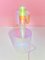 Miami Pink Floating Table Lamp and Tube Side Table by Brajak Vitberg, Set of 2 3