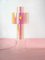 Miami Pink Floating Table Lamp and Tube Side Table by Brajak Vitberg, Set of 2 10