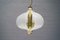 Lámpara colgante Mid-Century de cristal de Murano y latón de Kaiser Leuchten, Imagen 6