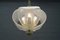 Lámpara colgante Mid-Century de cristal de Murano y latón de Kaiser Leuchten, Imagen 4