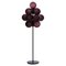 Lampadaire Big Aubergine en Acétate Stellar Grape Noir par Pulpo 1