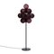 Lampadaire Big Aubergine en Acétate Stellar Grape Noir par Pulpo 2