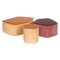 Pouf! Leather Stools by Nestor Perkal, Set of 3 1