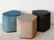 Pouf! Leather Stools by Nestor Perkal, Set of 3 7