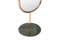 Polished Brass and Green Marble Marshmallow Floor Mirror by Royal Stranger 4