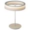 Large White Sin Table Lamp with Shade I by Antoni Arola 1