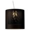 Lámpara colgante Moaré XL en negro de Antoni Arola, Imagen 1