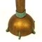 Antique Arts and Crafts Hammered Copper Standing Candle Holder, Image 4