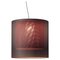Lampe à Suspension Moaré XL Grise et Rouge par Antoni Arola 1