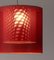 Lámpara colgante Moaré XL en rojo de Antoni Arola, Imagen 3