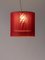 Lámpara colgante Moaré XL en rojo de Antoni Arola, Imagen 2