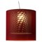 Lámpara colgante Moaré XL en rojo y gris de Antoni Arola, Imagen 1