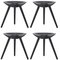 Black Beech Stools by Lassen, Set of 4, Image 2