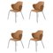 Brown Remix Chairs by Lassen, Set of 4 1