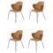 Brown Remix Chairs by Lassen, Set of 4, Image 1