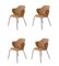 Brown Remix Chairs by Lassen, Set of 4 2