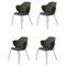 Grey Remix Chairs by Lassen, Set of 4 1