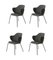 Grey Remix Chairs by Lassen, Set of 4, Image 2