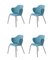 Blue Remix Chairs by Lassen, Set of 4 2