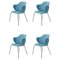 Blue Remix Chairs by Lassen, Set of 4 1