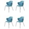 Blue Remix Chairs by Lassen, Set of 4, Image 1