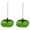 Starglow Green Iridescent Pendants by Eloa, Set of 2 1