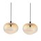 Starglow Amber Iridescent Pendants by Eloa, Set of 2 2